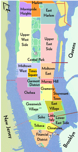 mapa nova york